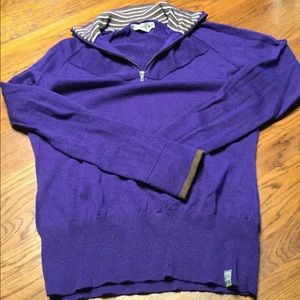 Smartwool 3/4 zip merino sweater sz M
